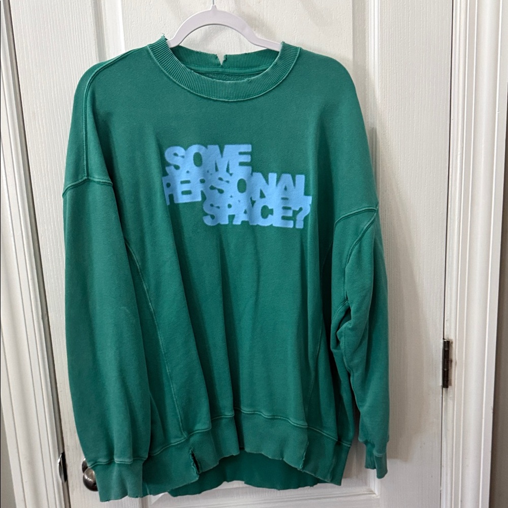 Aerie Teal Graphic Women's Sweatshirt